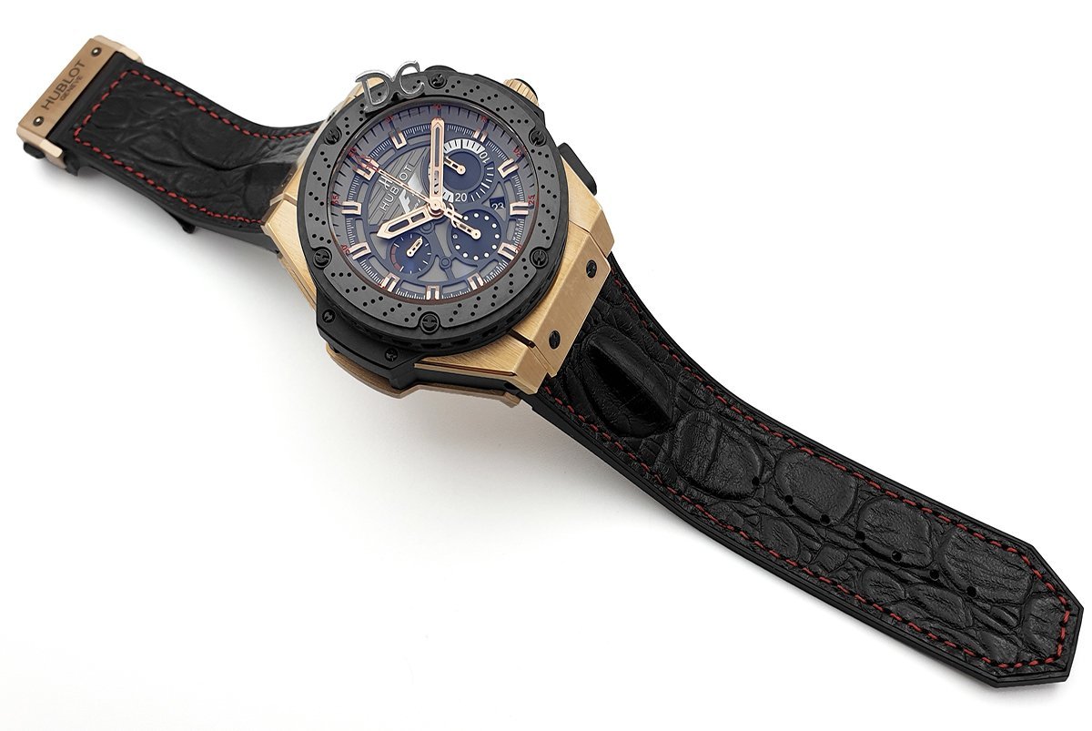 King Power F1 Grey Dial Chronograph in Rose Gold